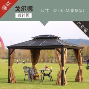 Tente pliante en aluminium imperméable à l'eau 500 kg chargement Gazebo de jardin sur mesure