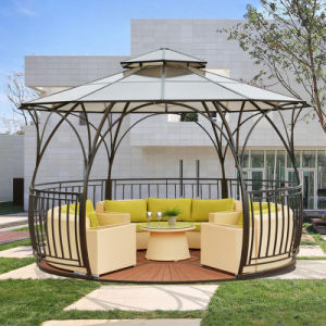 Gazebo en fer forgé revêtu de PVC Gazebo de camping sur mesure