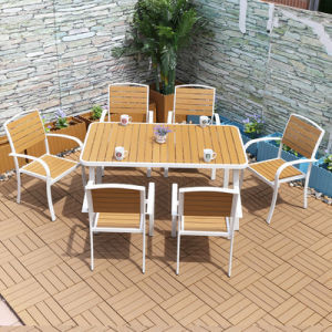 Table et chaises extérieures en polyvoix étanches